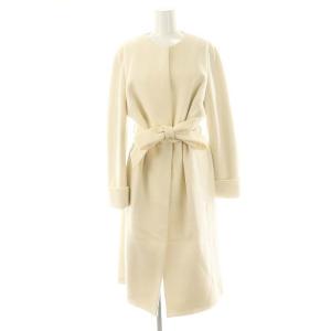 ノーカラーコート アウター 38 アイボリー /DO OS
