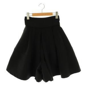 23AW ハイウエストフレアキュロット S 黒 /MI OS