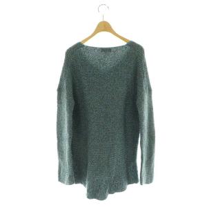 Theory CASHMERE KARENIA MOULINE カシミヤ ニット セーター ミックスニット S 青 ベージュ