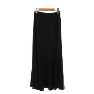 Lisiere L'Appartement ロングスカート フレア 黒 ブラック /SS OS