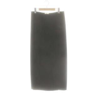 Slit Long Skirt スカート Iライン スリット 36 黒 /MI OS