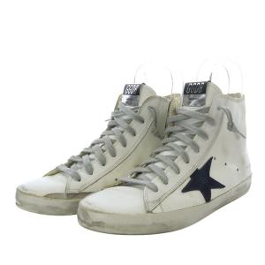 GOLDEN GOOSE スニーカー ハイカット FRAMCY レザー 38 ホワイト