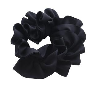 シュシュ ヘアゴム 黒 ブラック /SR38