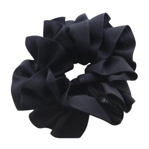 acca シュシュ ヘアゴム 黒 ブラック /SR38