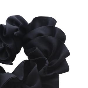 acca シュシュ ヘアゴム 黒 ブラック /SR38