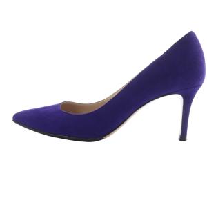 Gianvito Rossi スエード パンプス ピンヒール ポインテッドトゥ 36.5 紫 パープル /SR28