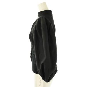 FRAY I.D 23SS タフタスリーブホールガーメントニット カットソー 袖切替 F 紺 /MI OS