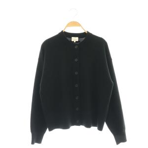 24AW【洗える】ピュアカシミヤ ニットカーディガン 38 ブラック /DF OS