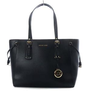 VOYAGER トップジップ トート ミディアム トートバッグ ショルダーバッグ カーフレザー ブラック