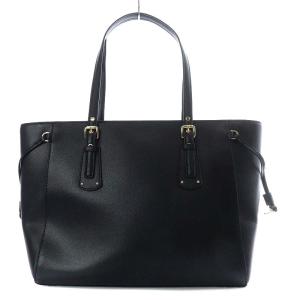 MICHAEL KORS VOYAGER トップジップ トート ミディアム トートバッグ ショルダーバッグ カーフレザー ブラック