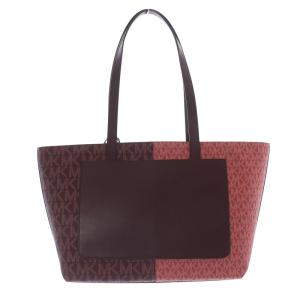 MICHAEL KORS 24年 JET SET TRAVEL ツートーン MKシグネチャー トートバッグ ハンドバッグ ピンク