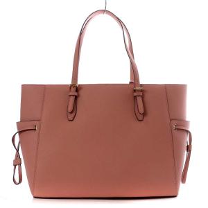 MICHAEL KORS 23年 VOYAGER サフィアーノ レザー トート ラージ トートバッグ ショルダーバッグ ピンク 35S1GT7L