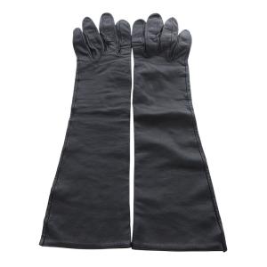 手袋 ロング グローブ レザー ブラック /YO5