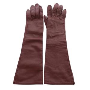 ロンググローブ 手袋 レザー ボルドー /YO14