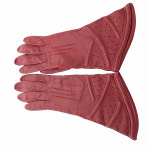 ALAIA パンチングレザーグローブ 手袋 赤 レッド /FF