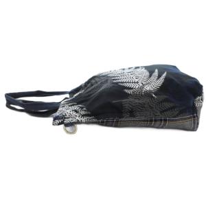 sacai ホリデーコレクション ZANTAN BAG トートバッグ チェック ボタニカル 黒 ブラック 紺 ネイビー