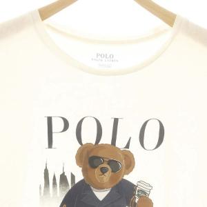 POLO RALPH LAUREN ポロベアTシャツ カットソー 半袖 M ホワイト /HK OS