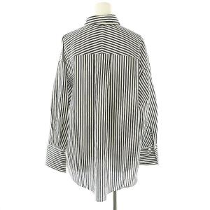 Nolley's ソフィー sophi 25SS タンブラーストライプ3WAYシャツ 長袖 38 ネイビー ホワイト /DF