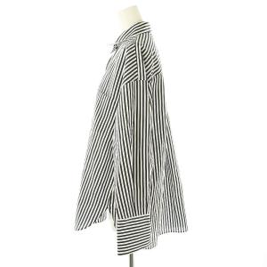 Nolley's ソフィー sophi 25SS タンブラーストライプ3WAYシャツ 長袖 38 ネイビー ホワイト /DF