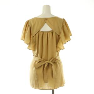 Diagram GRACE CONTINENTAL 23SS カットアウトフリルトップ ブラウス 38 マスタード /DO OS