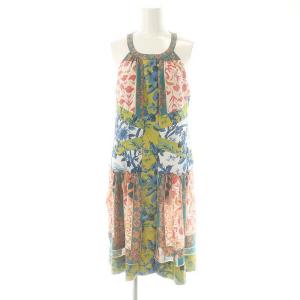 マルチパターンホルターネックワンピース ひざ丈 2 マルチカラー /AT OS