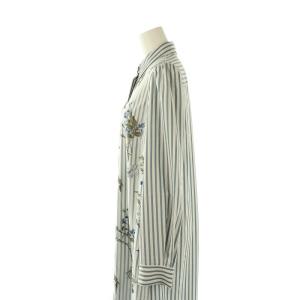 Diagram GRACE CONTINENTAL 23SS スズラン刺繍シャツワンピース 38 ブルー ホワイト