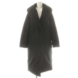 24AW ADSダウン ショールカラーコート ロング 0 ブラック /HK OS