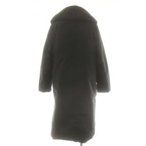 iCB 24AW ADSダウン ショールカラーコート ロング 0 ブラック /HK OS