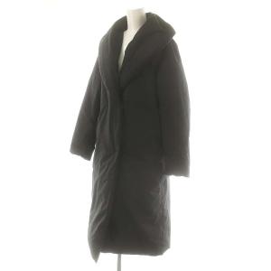 iCB 24AW ADSダウン ショールカラーコート ロング 0 ブラック /HK OS