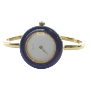 GUCCI ジャンク品 11/12.2 チェンジベゼル 腕時計 2針 ゴールドカラー