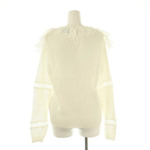 SEVEN TEN by MIHO KAWAHITO 24SS レースフリルニット カットソー M 白 /MI OS