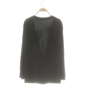 Grace Class メタル釦カットカーディガン Vネック 長袖 36 黒 ブラック /AT OS