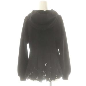 GRACE CONTINENTAL 24SS レース ジップアップパーカー 長袖 F 黒 ブラック /AT OS