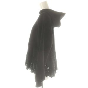 GRACE CONTINENTAL 24SS レース ジップアップパーカー 長袖 F 黒 ブラック /AT OS