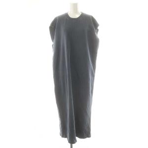 23SS 裏毛ノースリーブワンピース マキシ ロング F 紺 ネイビー 23040200806020 /AT