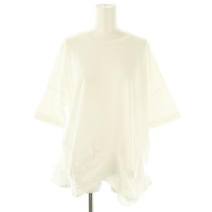 24SS CURVE LAYERED-HEM T-SHIRT Tシャツ カットソー 38 白 /MI OS