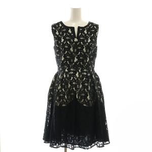 レースワンピース 34 ブラック オフホワイト /DO OS