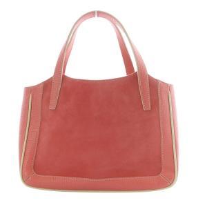 LOEWE トートバッグ スエード レザー ピンク