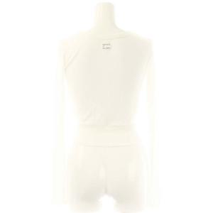 BORDERS at BALCONY 23AW TWIST RIB TEE トップス カットソー 長袖 36 S 白 ホワイト /SY OS