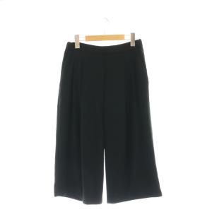 シャラシャラパンツ ワイド クロップド 38 ブラック /HK OS