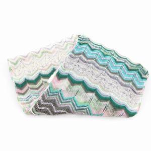 MISSONI ストール ニット ラメ アイボリー系 マルチカラー /UO