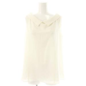 Freesia Blouse ノースリーブブラウス 40 ホワイト 42826 /DF OS