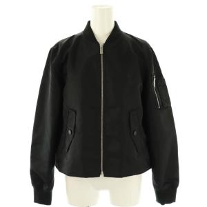 24SS AERO NYLON ALINE VARSITY ブルゾン ジャケット ジップアップ S ブラック