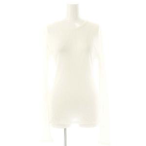 23AW テレコ ロングスリーブ プルオーバー カットソー 長袖 白 ホワイト /AT OS