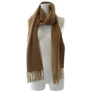 Johnstons of Elgin ジョンストンズ オブ エルガン ストール マフラー カシミヤ フリンジ ブラウン /YO23