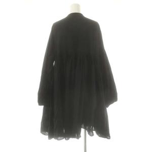 BEARDSLEY ギャザーチュニックブラウス 長袖 F ブラック /HK OS SH