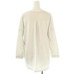 BEARDSLEY フロント刺繍カットソーブラウス 1 ライトグレー ダークグレー オフホワイト /DO OS SH