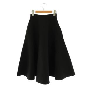 MADISONBLUE DOUBLE FACE MI MOLLET FLARE スカート 00 ブラック