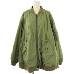 フレアフライトジャケット ブルゾン 中綿 34 カーキ /MI OS SH