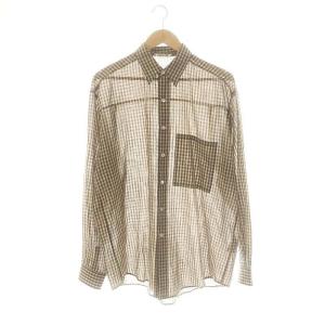 AURALEE グレー 半袖シャツ　サイズ3　A20SS08TN 20SS EDIFICE別注 フィンクスシャツ A20SS08TN ビックシルエット